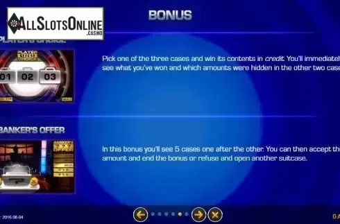 Bonus 2. Deal or No Deal The Slot Game from GAMING1