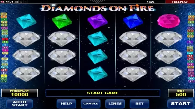 Diamonds on Fire slot screenshot 1