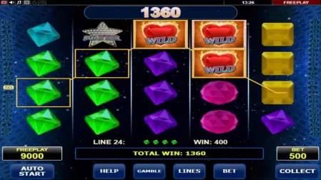 Diamonds on Fire slot screenshot 2