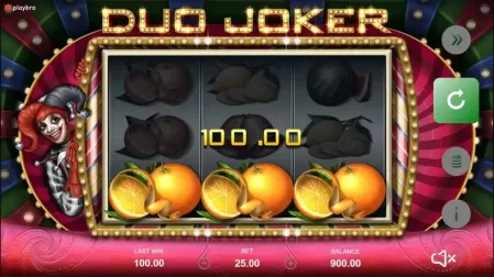 Duo Joker slot screenshot 1