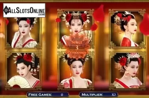 Bonus Game screen. Eastern Dreams from R. Franco