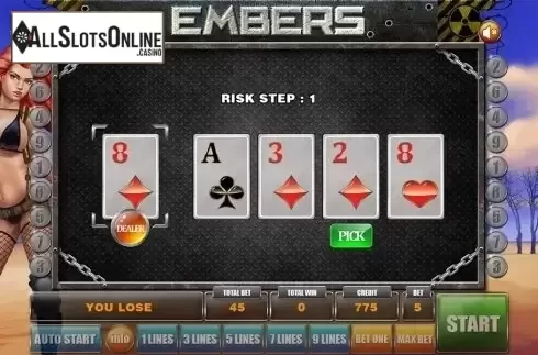 Gamble game 2. Embers from GameX