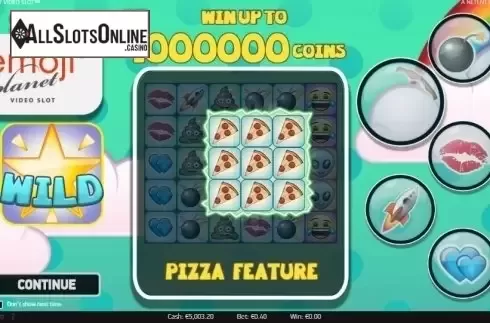 Screen 1. Emojiplanet from NetEnt