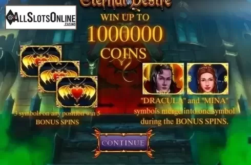 Screen 1. Eternal Desire from Zeus Play
