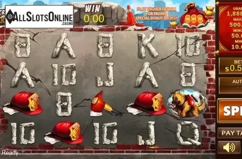 Reels screen. Fire Hero from PlayStar