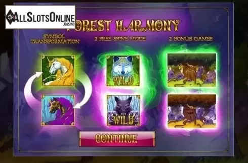 Screen 1. Forest Harmony from Spinomenal