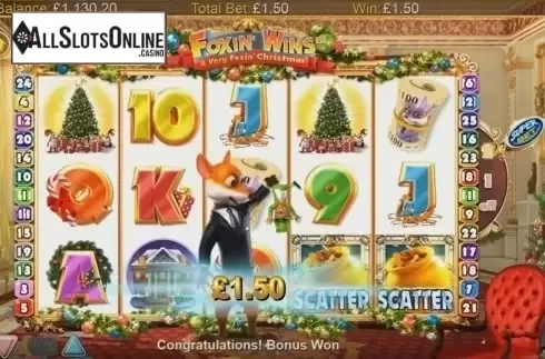 Win Screen 5. Foxin' Wins - A Very Foxin' Christmas from NextGen