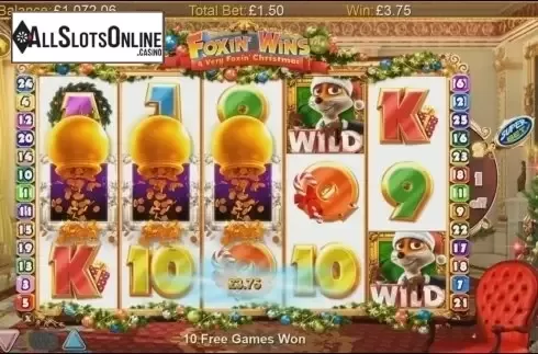 Win Screen 3. Foxin' Wins - A Very Foxin' Christmas from NextGen
