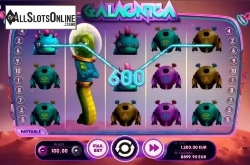 Win Screen. Galacnica from Spinmatic