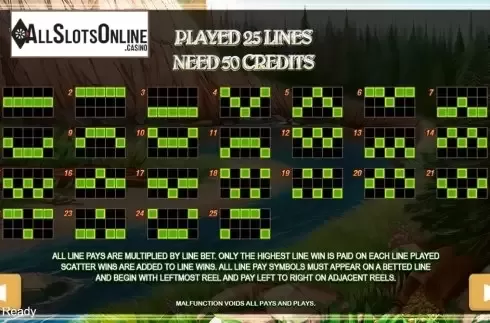 Paytable 3. Golden Max from PlayStar