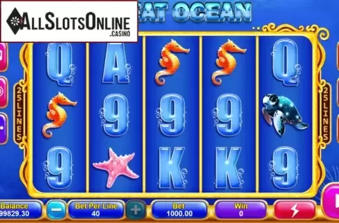 Reel Screen. Great Ocean (Triple Profits Games) from Triple Profits Games