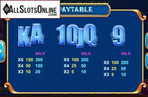 Paytable 3. Great Ocean (Triple Profits Games) from Triple Profits Games