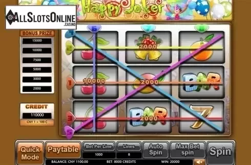 Game workflow 3. Happy Joker from Aiwin Games