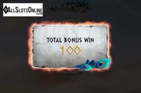 Total Win. Hera's Gold from ReelNRG