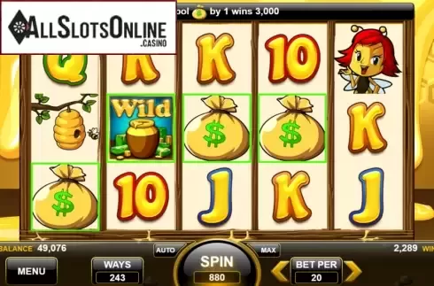 Win Screen 1. Honey Money (Spin Games) from Spin Games