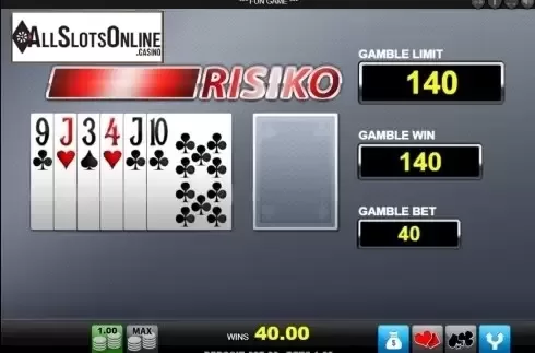 Gamble screen. Hot Flame from Merkur