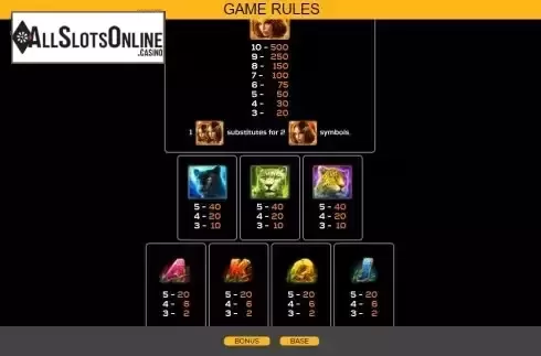 PayTable Screen