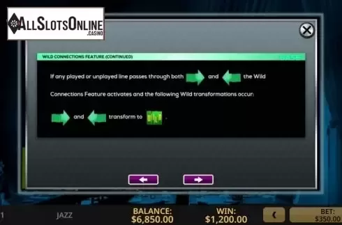 Paytable 2. Jazz from High 5 Games