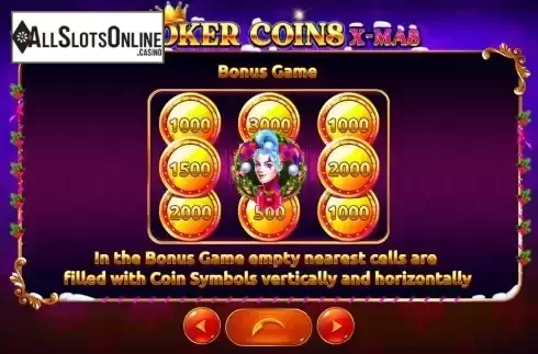 Bonus Game screen