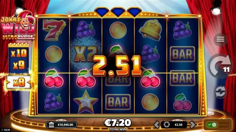 Jokrz Wild Ultranudge slot screenshot 6
