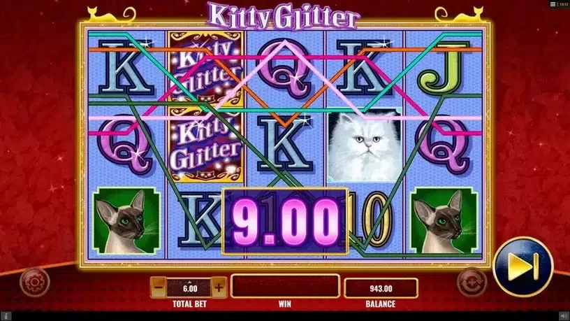 Kitty Glitter slot screenshot 3