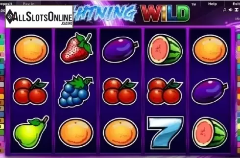 Game Workflow screen. Lightning Wild from Greentube