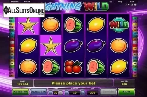 Win Screen 2. Lightning Wild from Greentube