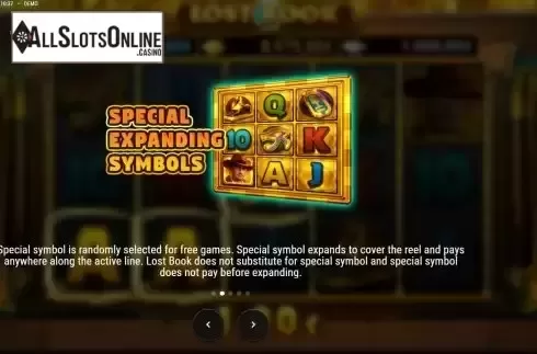 Expanding Symbols screen