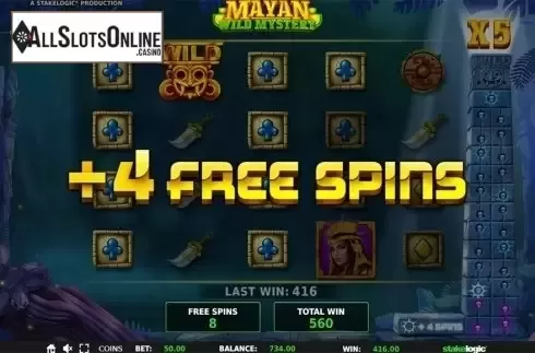 Game workflow 5. Mayan Wild Mystery from StakeLogic