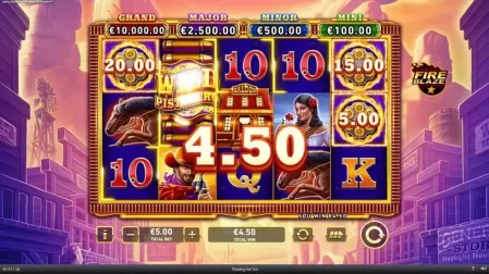 Mega Fire Blaze Wild Pistolero slot screenshot 3