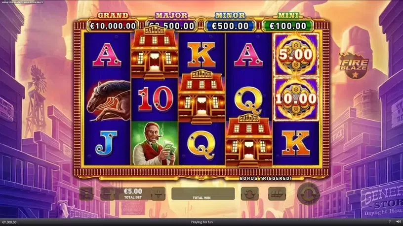 Mega Fire Blaze Wild Pistolero slot screenshot 4