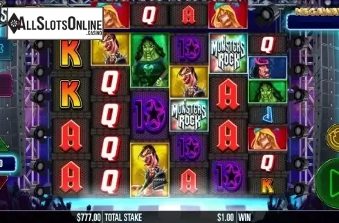 Reel Screen. Monsters of Rock Megaways from Storm Gaming