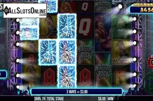 Win Screen 3. Monsters of Rock Megaways from Storm Gaming