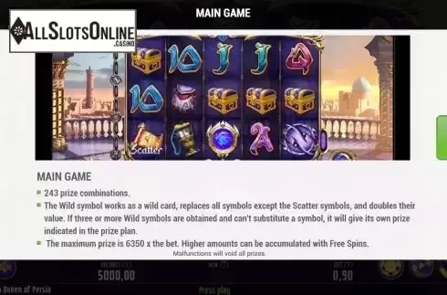 Game Feature screen
