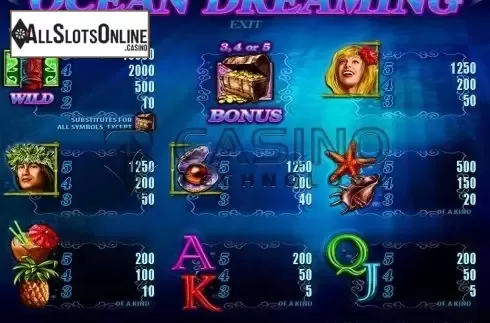 Screen5. Ocean Dreaming from Casino Technology