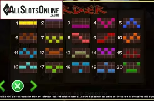 Paylines. Order from Fils Game
