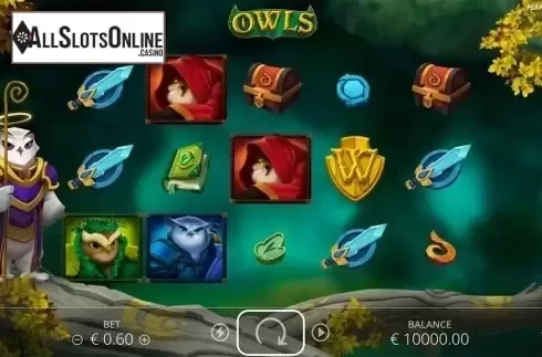 Reels screen. Owls from Nolimit City