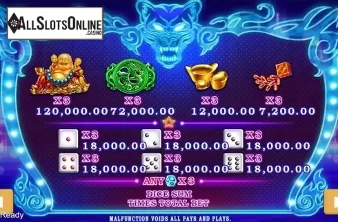 Paytable . PS Club from PlayStar