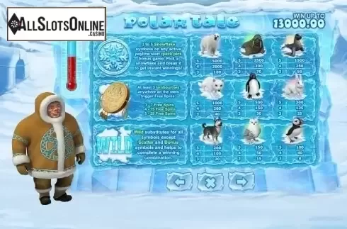 Paytable 1. Polar Tale from GamesOS