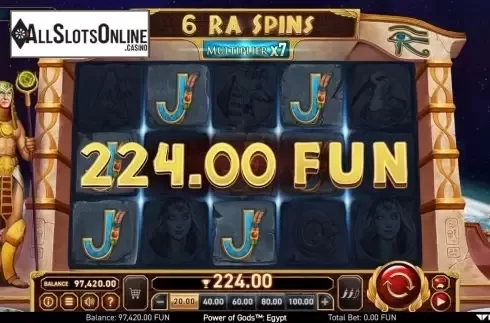 Ra Bonus Spins. Power of Gods: Egypt from Wazdan