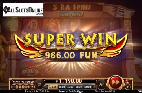 Super Win. Power of Gods: Egypt from Wazdan