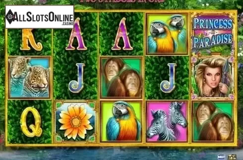 Game Workflow screen. Princess of Paradise from High 5 Games