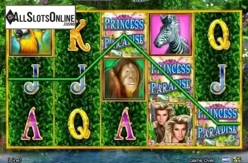 Win Screen. Princess of Paradise from High 5 Games