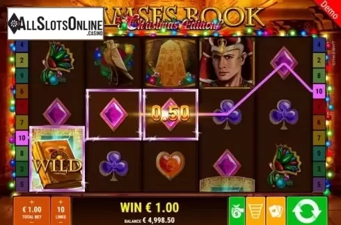 Win Screen 2. Ramses Book Christmas Edition from Gamomat