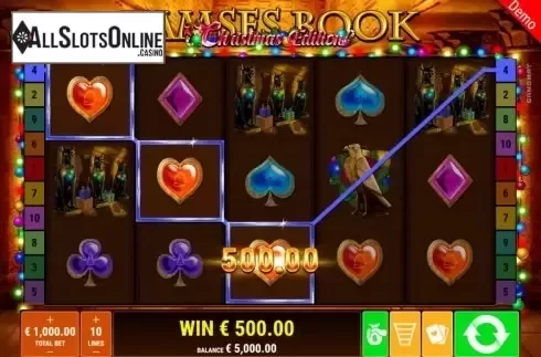 Win Screen 3. Ramses Book Christmas Edition from Gamomat
