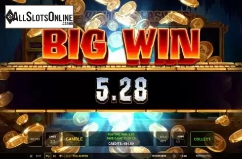 Big Win. Rising Treasures from Greentube