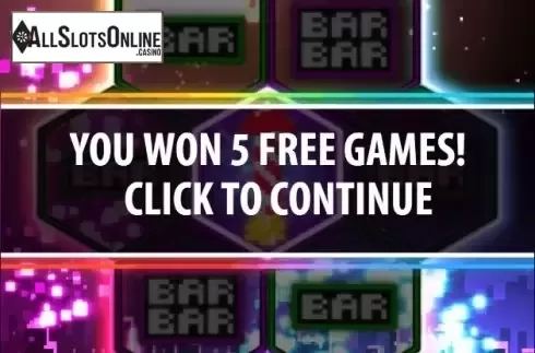 Free Spins screen. Rocket Returns from Bally