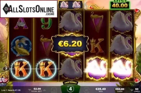 Win screen 1. Royal Swan from Ainsworth