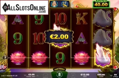 Win screen 3. Royal Swan from Ainsworth