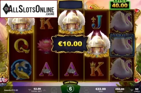 Win screen 2. Royal Swan from Ainsworth